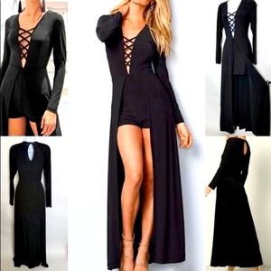Maxi Dress Overlay Romper